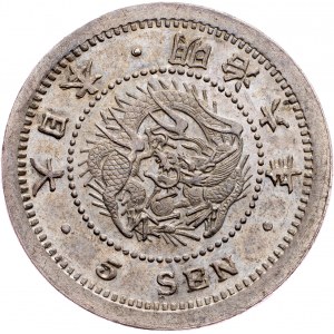 Japan, 5 Sen 6 (1873)