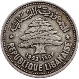 Lebanon, 50 Piastres 1952