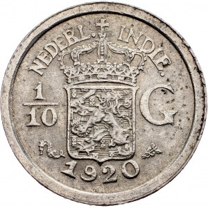 Netherlands East Indies, 1/10 Gulden 1920