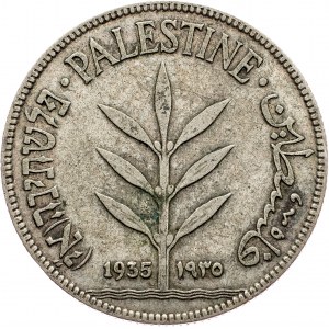 Palestine, 100 Mils 1935