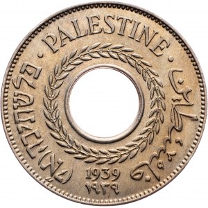 Palestine, 5 Mils 1939, London