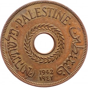 Palestine, 20 Mils 1942, London