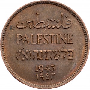 Palestine, 1 Mil 1943, London