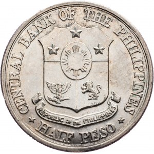 Philippines, 1/2 Peso 1961, Philadelphia