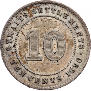 Straits Settlements, 10 Cents 1896