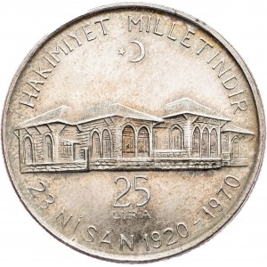 Turkey, 25 Lira 1970