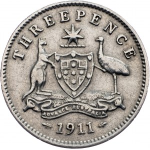 Australia, 3 Pence 1911