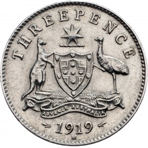 Australia, 3 Pence 1919