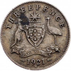 Australia, 3 Pence 1921