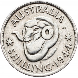 Australia, 1 Shilling 1944, S