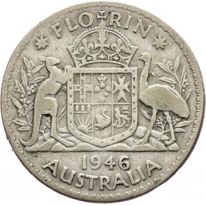 Australia, 1 Florin 1946