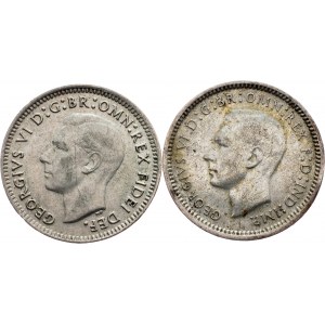 Australia, 3 Pence 1948, 1950