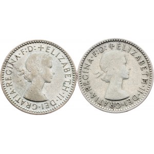 Australia, 6 Pence 1955, 1956
