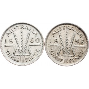 Australia, 3 Pence 1958, 1960