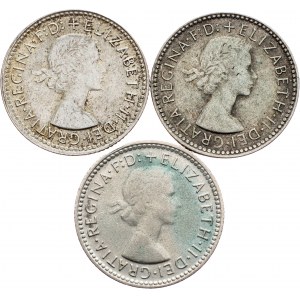 Australia, 6 Pence 1961, 1962, 1963