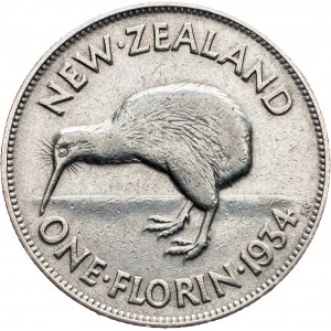 New Zealand, 1 Florin 1934