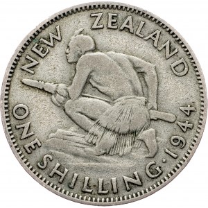New Zealand, 1 Shilling 1944