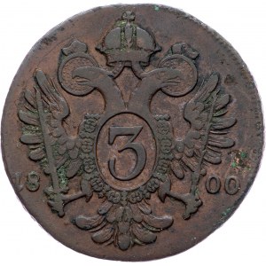 Franz II. (I.), 3 Kreuzer 1800, S
