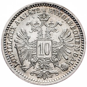 Franz Joseph I., 10 Kreuzer 1872, Vienna
