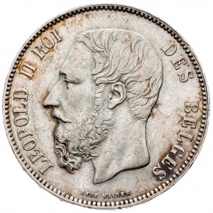 Belgium, 5 Francs 1873