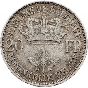 Belgium, 20 Francs 1934