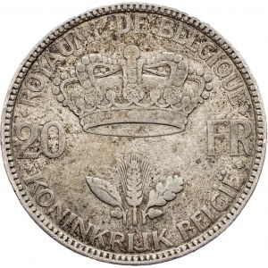 Belgium, 20 Francs 1935