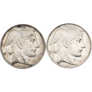 Belgium, 20 Francs 1949, 1951