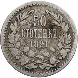 Bulgaria, 50 Stotinki 1891