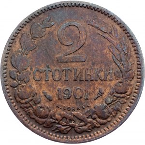 Bulgaria, 2 Stotinki 1901