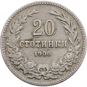Bulgaria, 20 Stotinki 1906