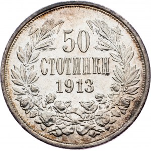 Bulgaria, 50 Stotinki 1913, Kremnitz