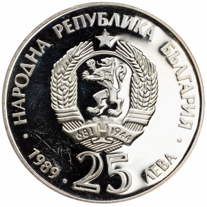 Bulgaria, 25 Leva 1989