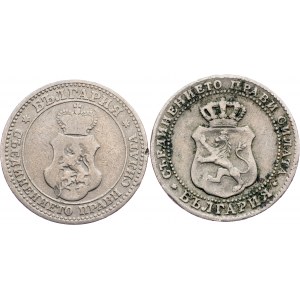 Bulgaria, 5 Stotinki 1888, 1906