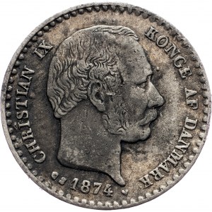 Denmark, 10 Ore 1874