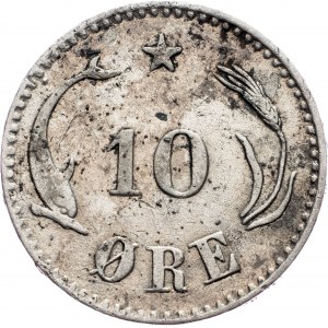 Denmark, 10 Ore 1874