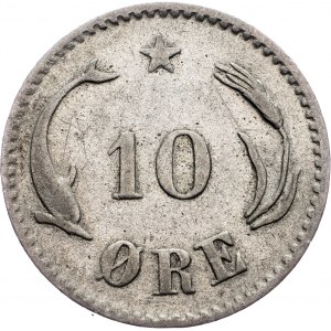 Denmark, 10 Ore 1875