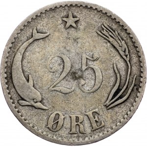 Denmark, 25 Ore 1891