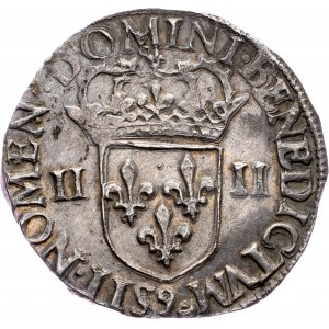 Henry III., 1/4 Ecu 1587, Rennes