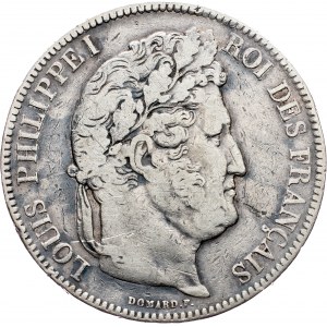 France, 5 Francs 1842, Strasbourg