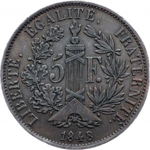 France, 5 Francs 1848, Pattern