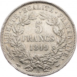 France, 5 Francs 1849, Paris