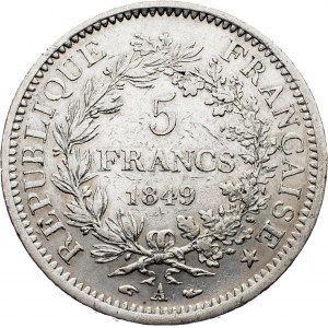France, 5 Francs 1849, Paris