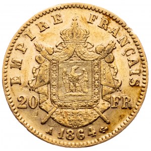 France, 20 Francs 1864, Paris