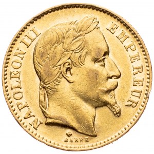 France, 20 Francs 1866, Strasbourg