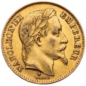 France, 20 Francs 1868, Strasbourg