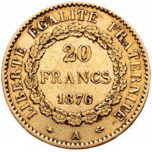 France, 20 Francs 1876, Paris