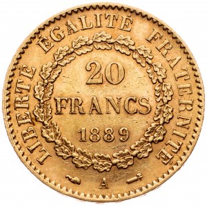 France, 20 Francs 1889, Paris