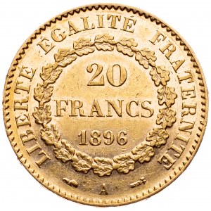 France, 20 Francs 1896, Paris