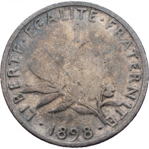 France, 1 Franc 1898, Paris