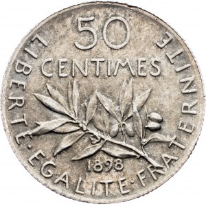 France, 50 Centimes 1898, Paris